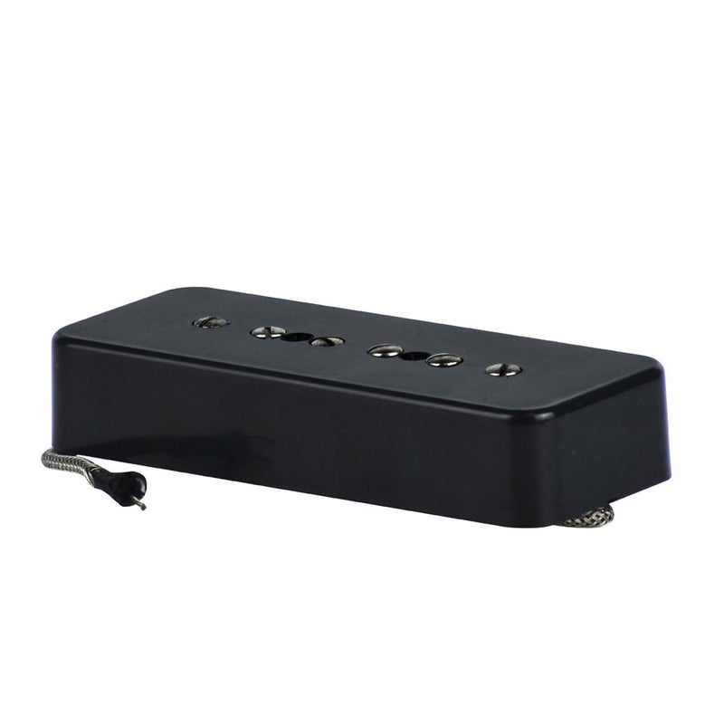 FLEOR Electric Guitar Neck Pickup Single Coil Pickup Black P90 Soap Bar Pickups - Alnico 5 - Image 3